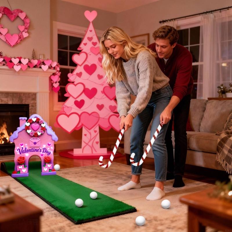 Party Games Golf - Gingerbreads Golf Game Set Valentine Day