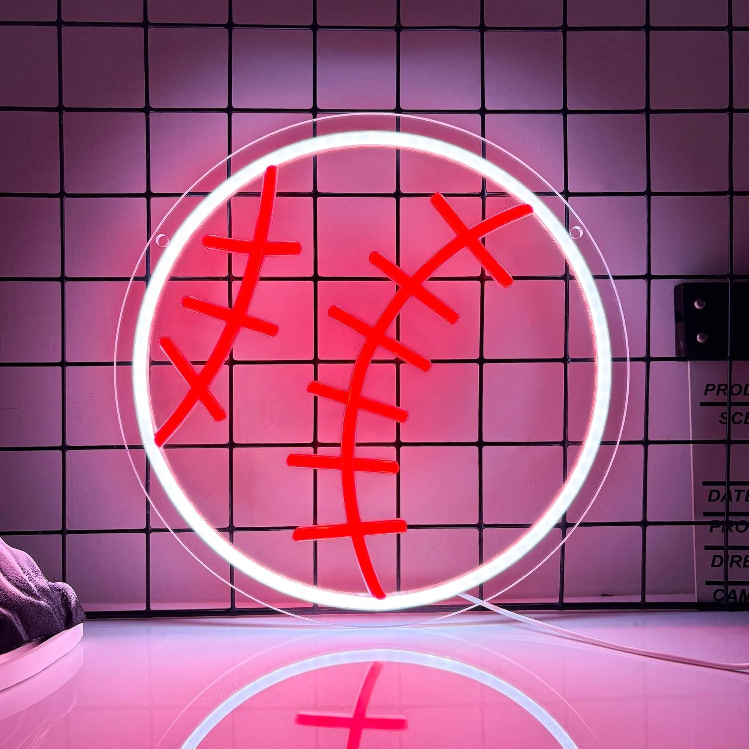 Party Games College - Baseball Neon Sign USB Dimmable LED