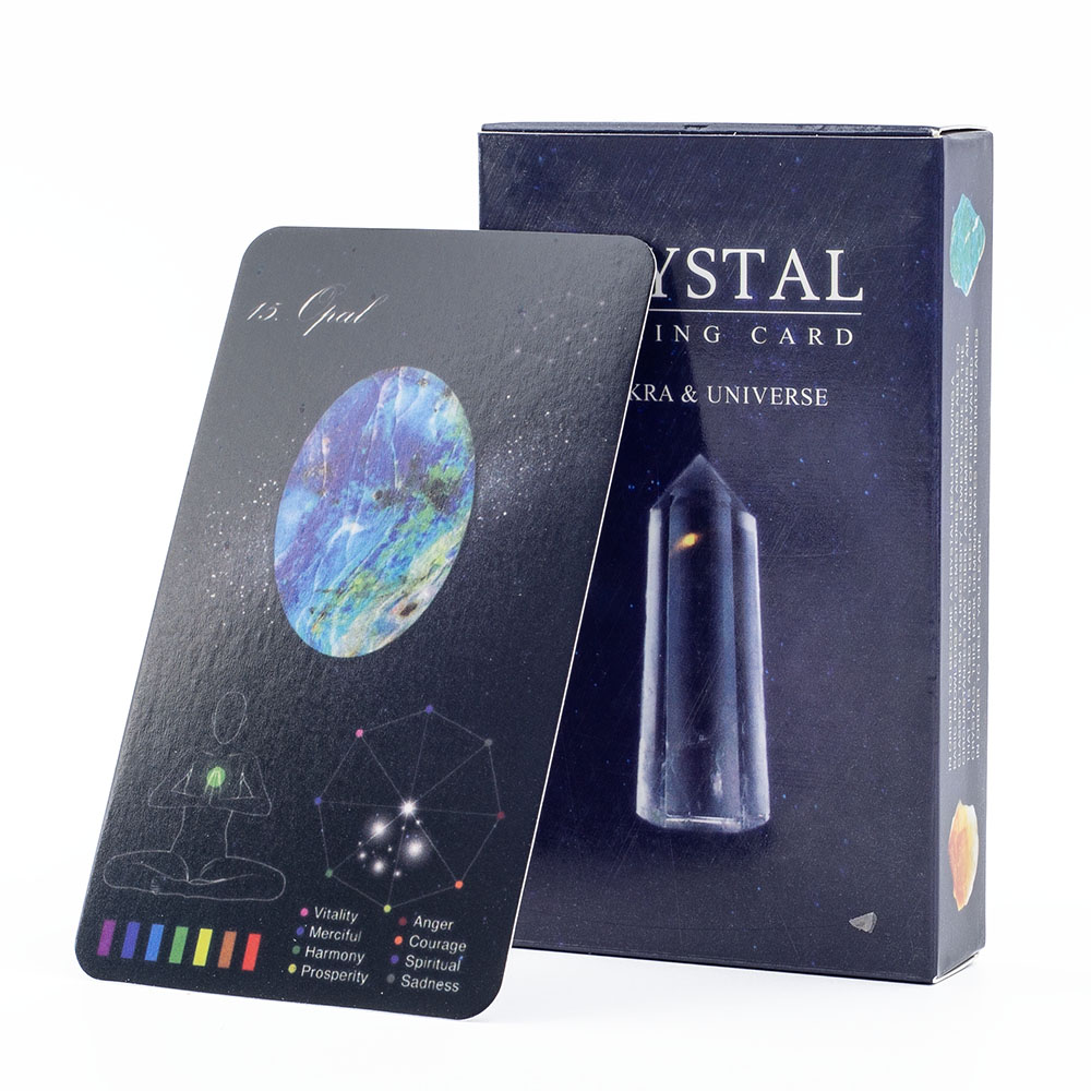 Zodiac Party Games - Crystals Healing Cards 60-Card Deck with