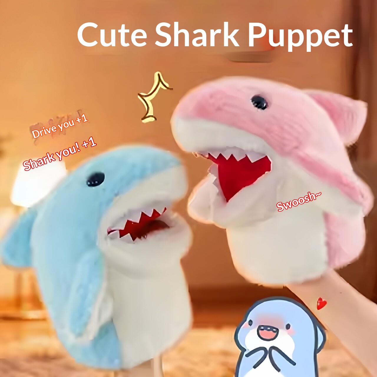 Party Games Children - Shark Hand Puppet Plush Shark Arm