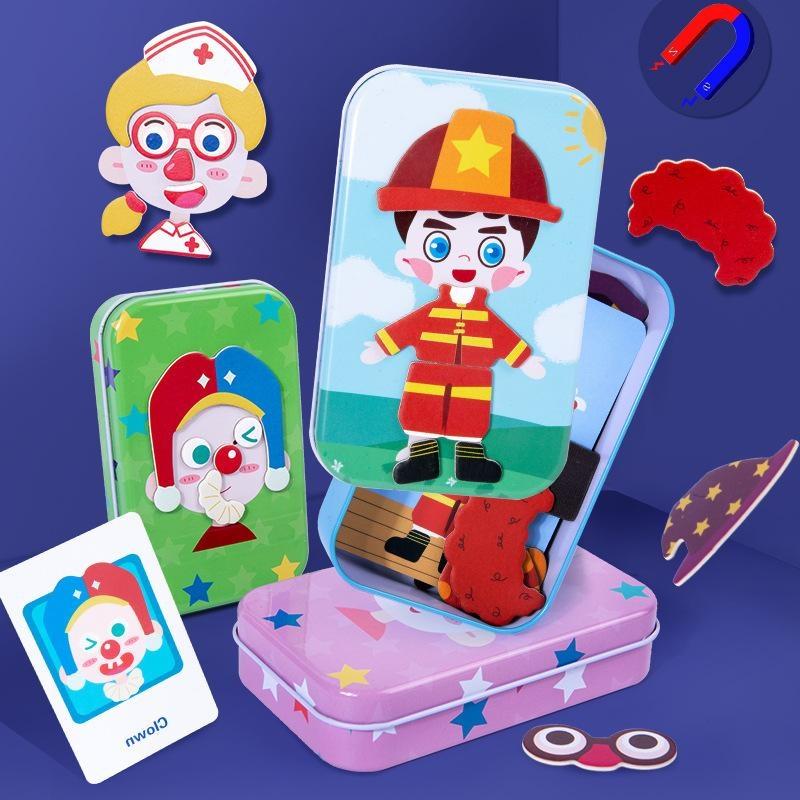Party Games Gamecube - Magnetic Dress Up Puzzle Toys Children