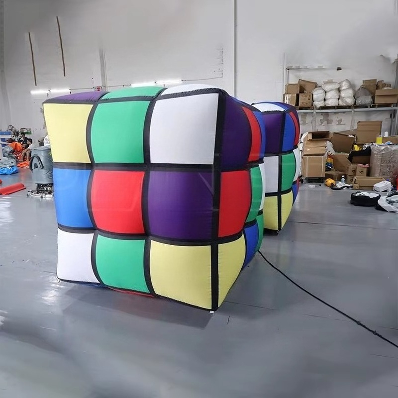 Party Games Gamecube - Giant Inflatable | Inflatable Puzzle Cube
