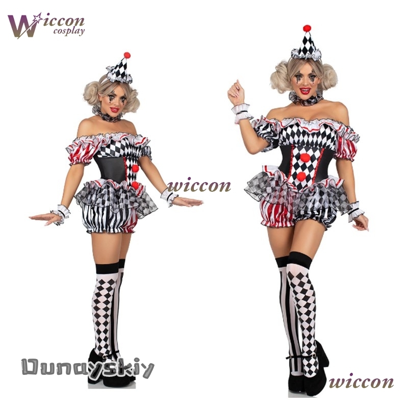 Party Games Free Online - Women Clown Cosplay Costume Circus Performance
