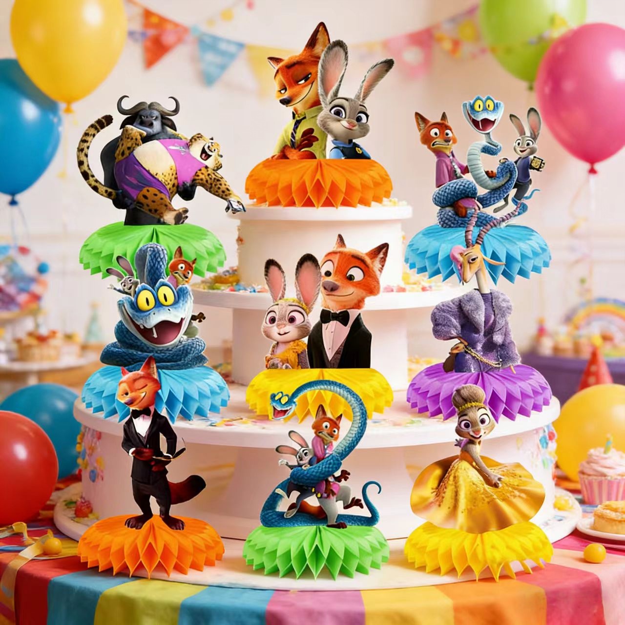 Zootopia Party Games - Zootopia Judy Honeycomb Desktop Decor Zootopia