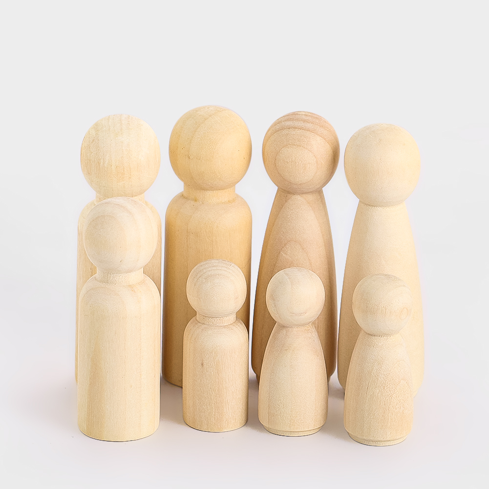 2PCS Wooden Puppet Solidwood C - огляд і ціна Party Games Simple