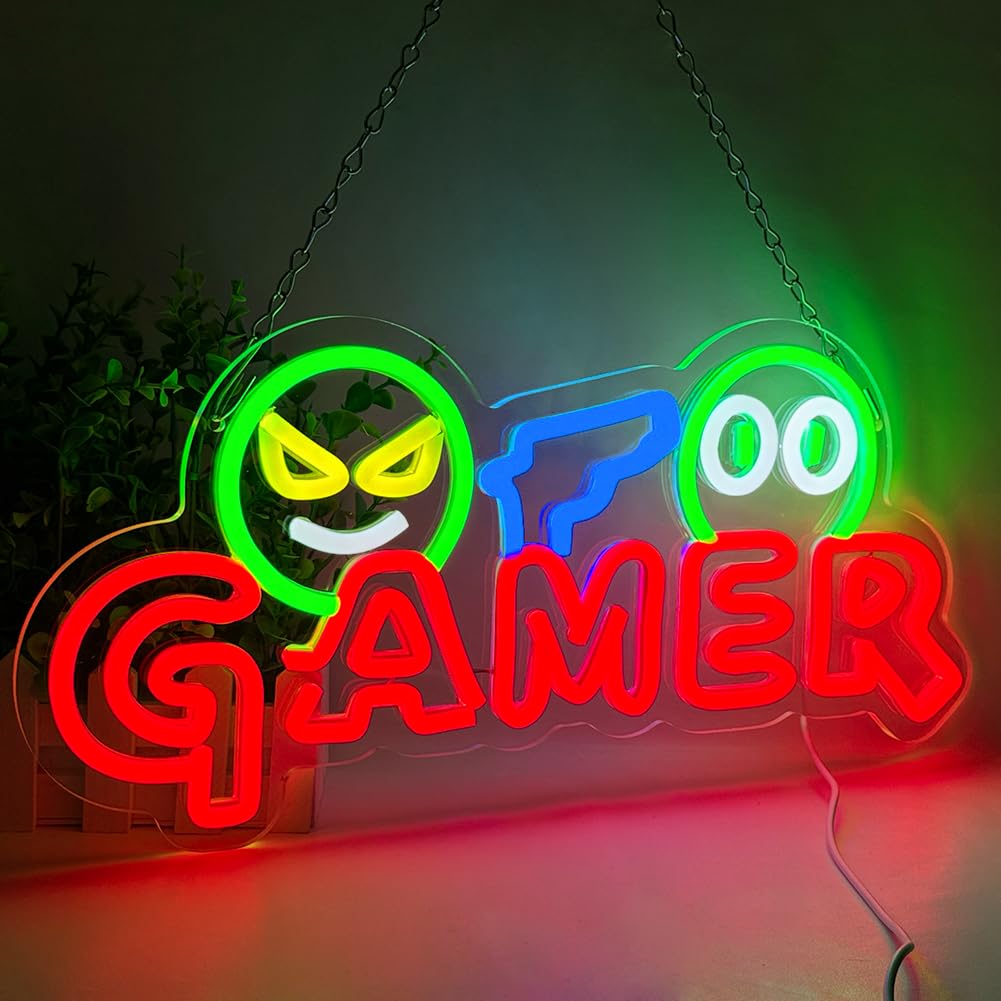 Gamer Neon Sign LED Wall Light - огляд і ціна Party Games Baby Shower