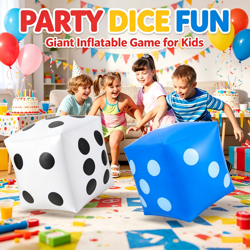 Giant PVC Inflatable Dice Game - огляд і ціна Party Games Gamecube