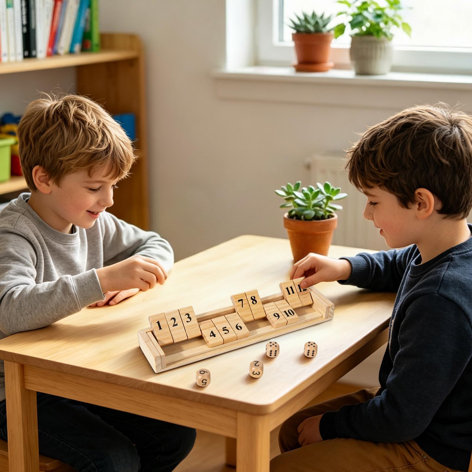 Shut The Box Game Wooden Numbe - огляд і ціна Party Games Usa