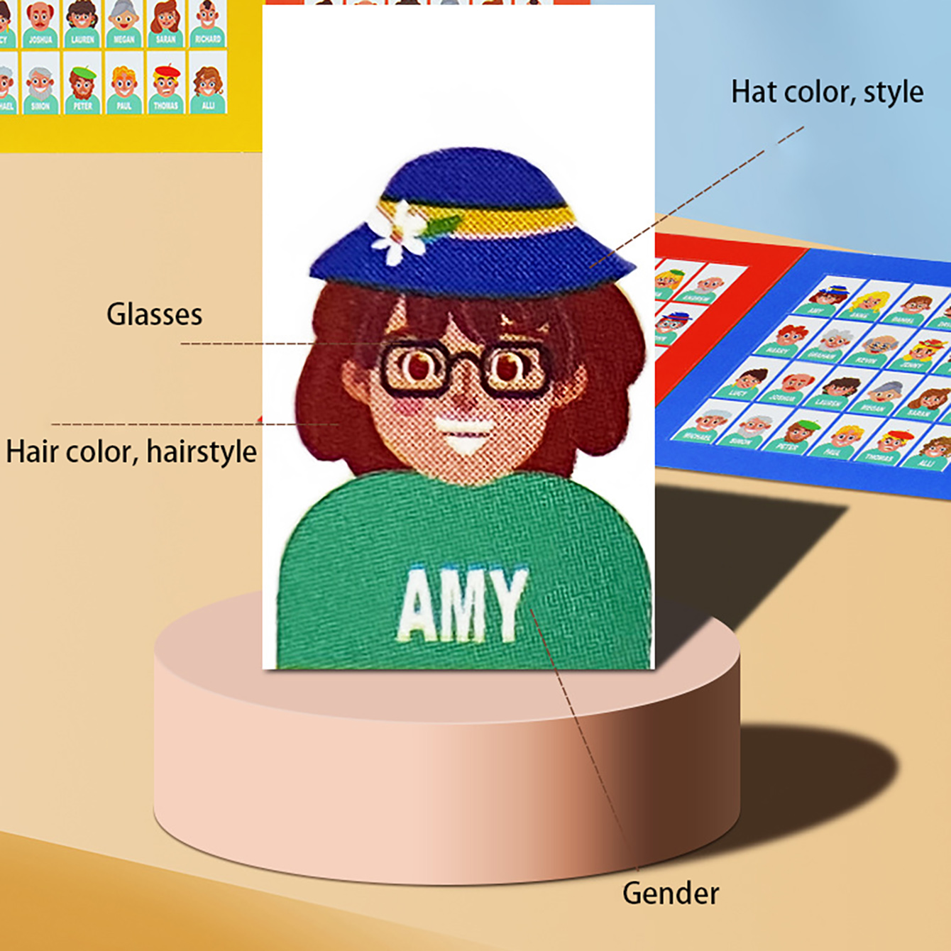 Family Guessing Board Game Who - огляд і ціна Party Games Kids Indoor