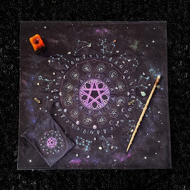 Tarot Tablecloth Mandala Flowe - огляд і ціна Zodiac Party Games