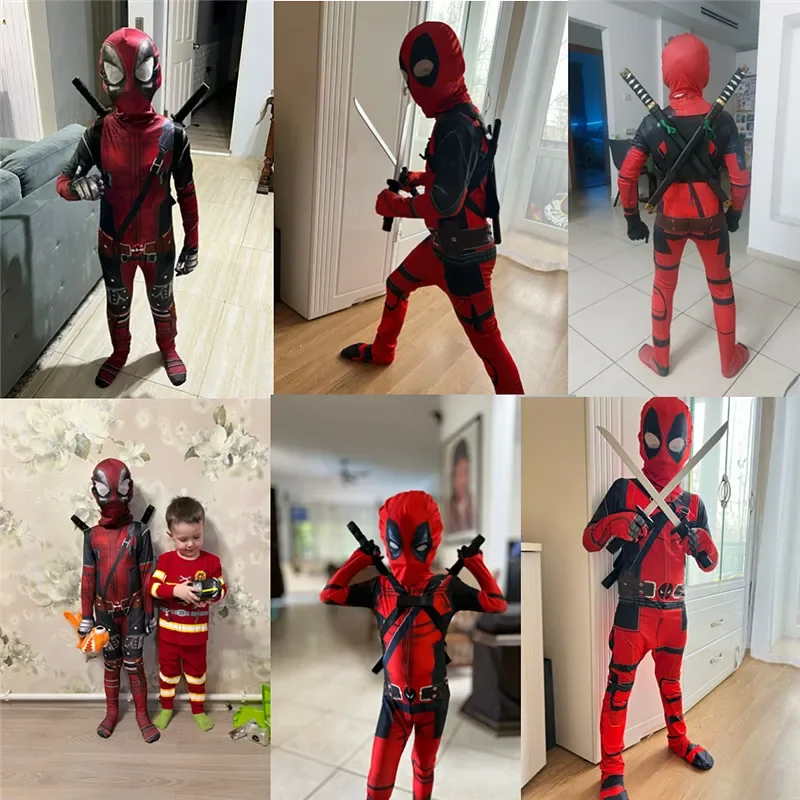 3-12Y Kids Deadpool Costume wi - огляд і ціна Party Games Children
