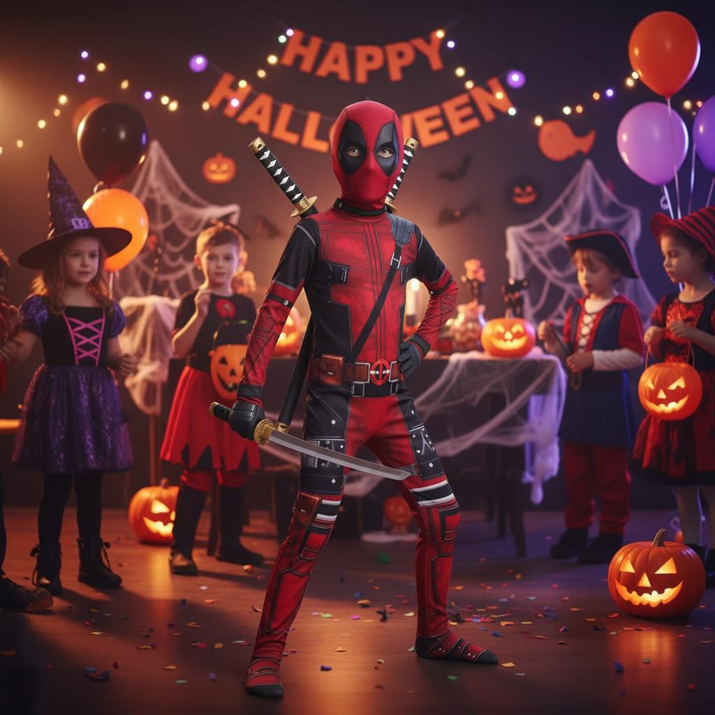 3-12Y Kids Deadpool Costume wi - огляд і ціна Party Games Children
