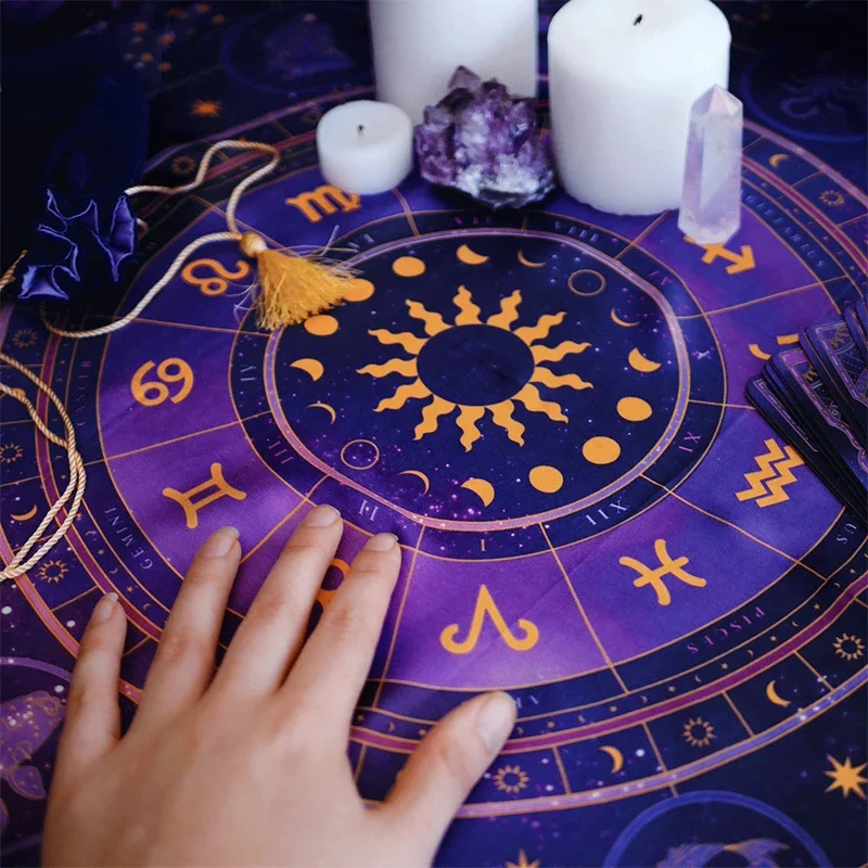 Tarot Cloth Zodiac Wheel Astro - огляд і ціна Zodiac Party Games