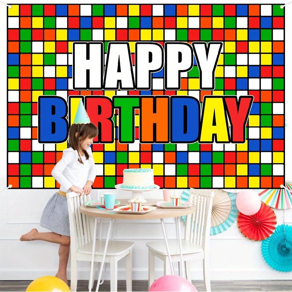 Colorful Cube Birthday Party B - огляд і ціна Party Games Gamecube