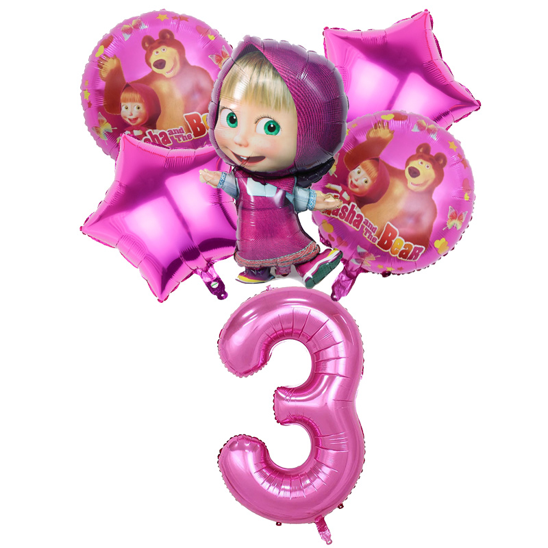 Mashas Bears Birthday Number B - огляд і ціна Party Games Baby Shower