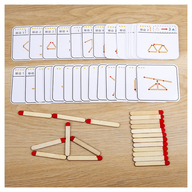 Montessori Matches Puzzles Gam - огляд і ціна Party Games Kids Indoor