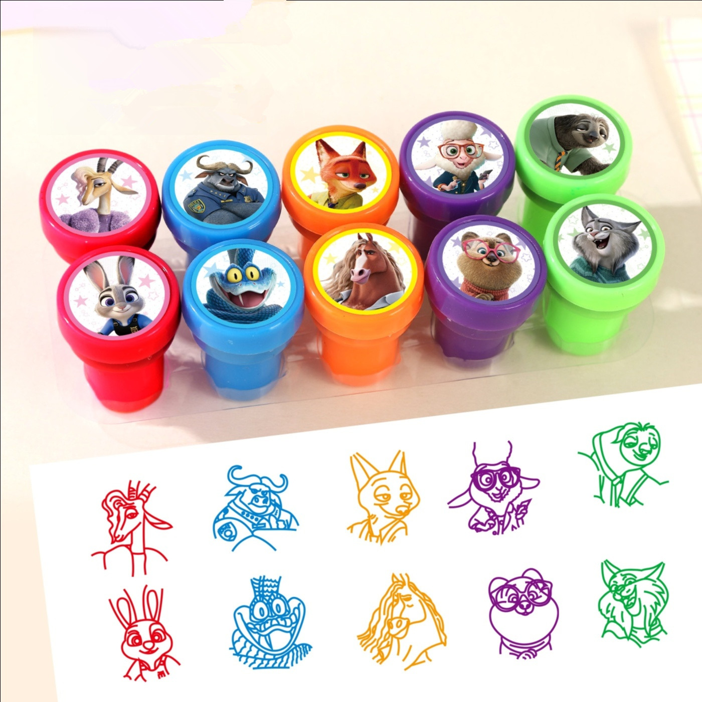 HOT Sale 10Pcs/Set Zootopia Ki - огляд і ціна Zootopia Party Games