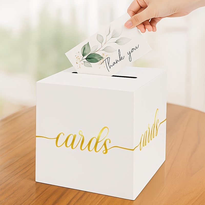 4pcs White Wedding Card with G - огляд і ціна Party Games Baby Shower