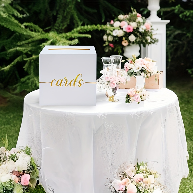 4pcs White Wedding Card with G - огляд і ціна Party Games Baby Shower