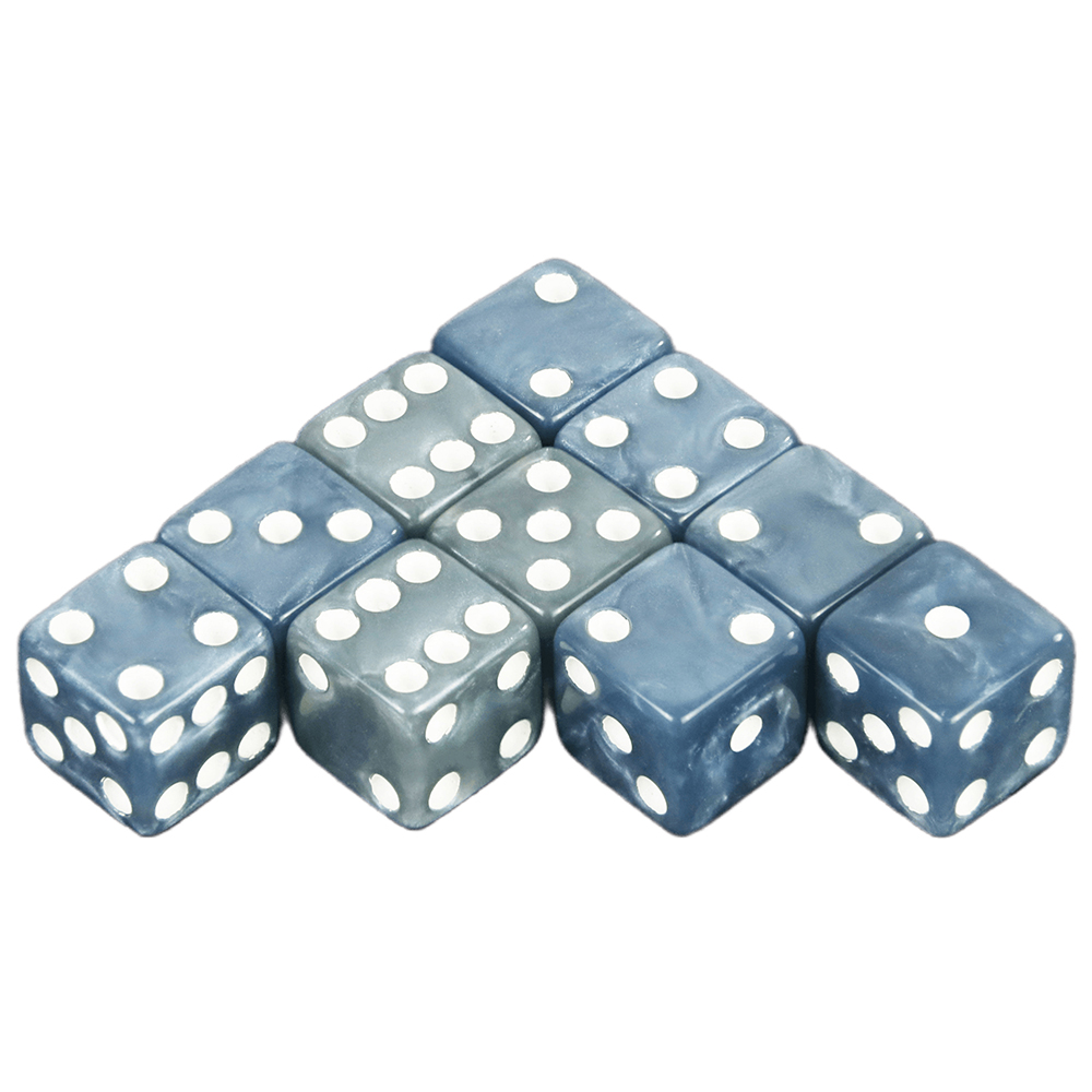 Marble Effect Dice 10pc/set 12 - огляд і ціна Party Games Gamecube