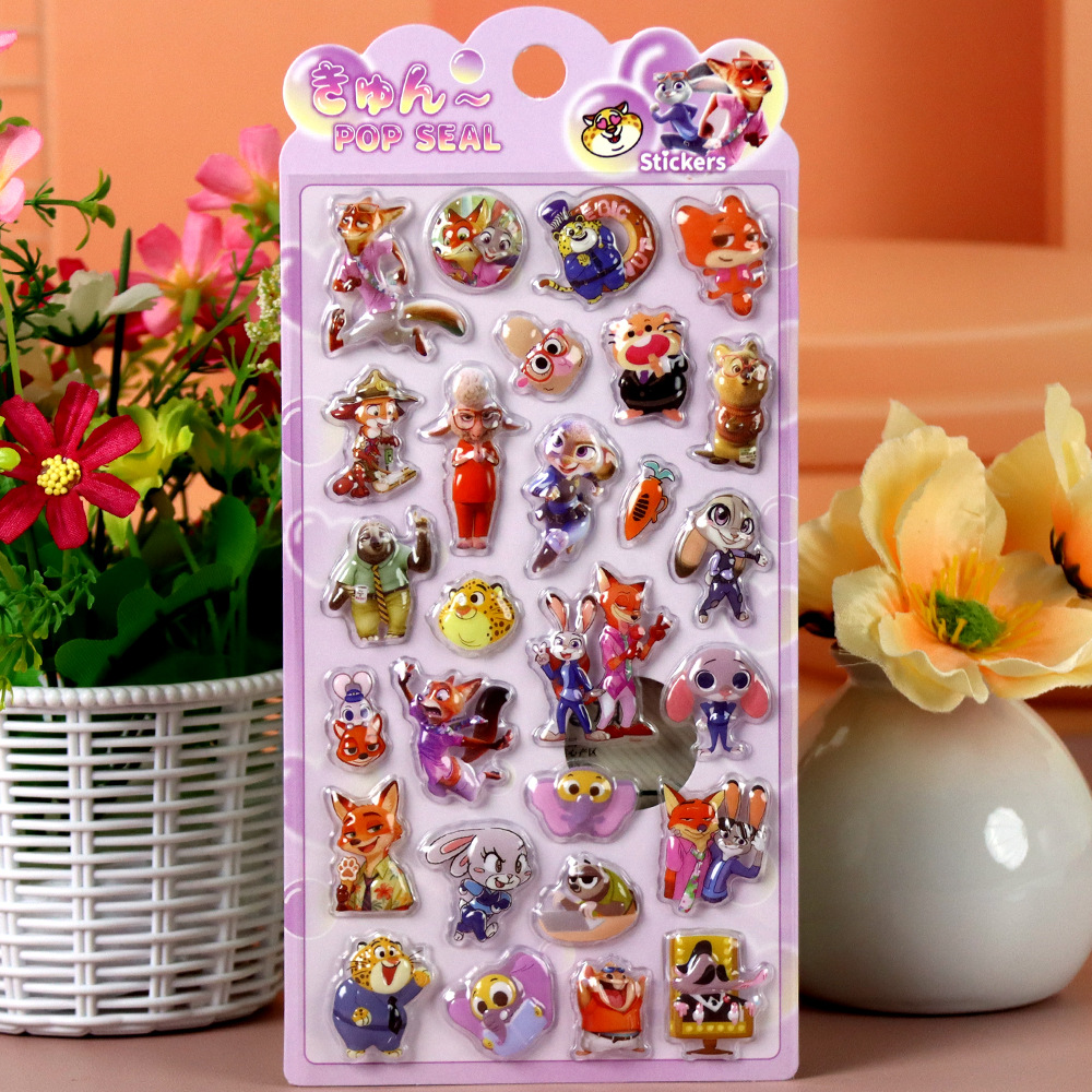 Zootopia 3D Embossed Stickers, - огляд і ціна Zootopia Party Games