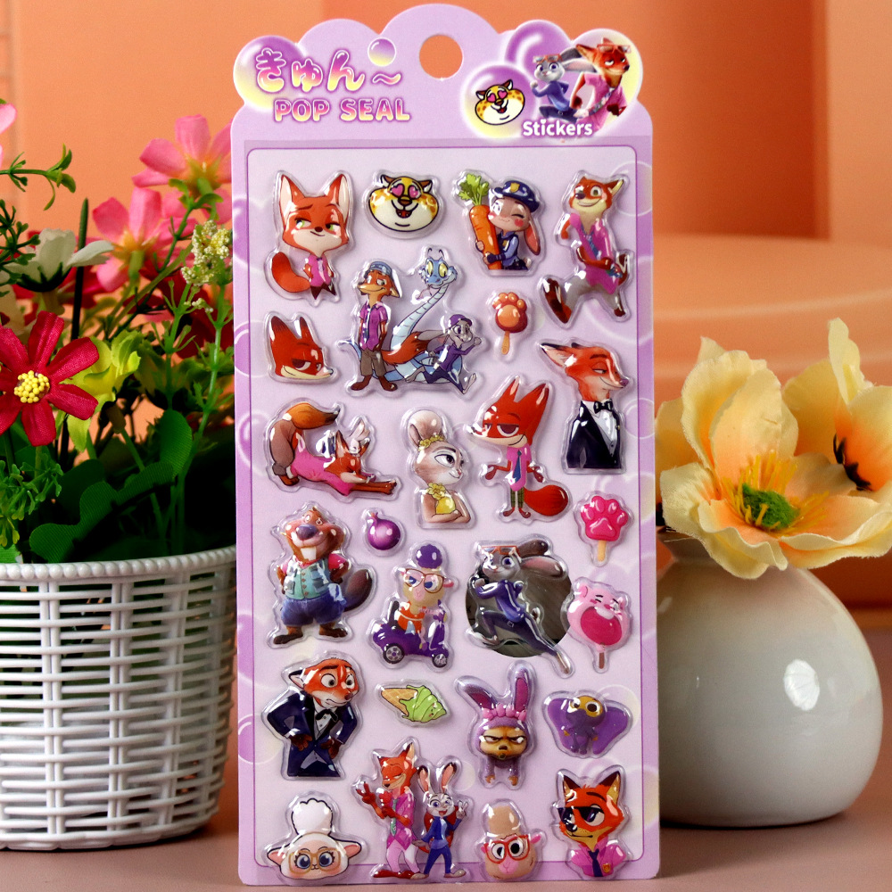 Zootopia 3D Embossed Stickers, - огляд і ціна Zootopia Party Games
