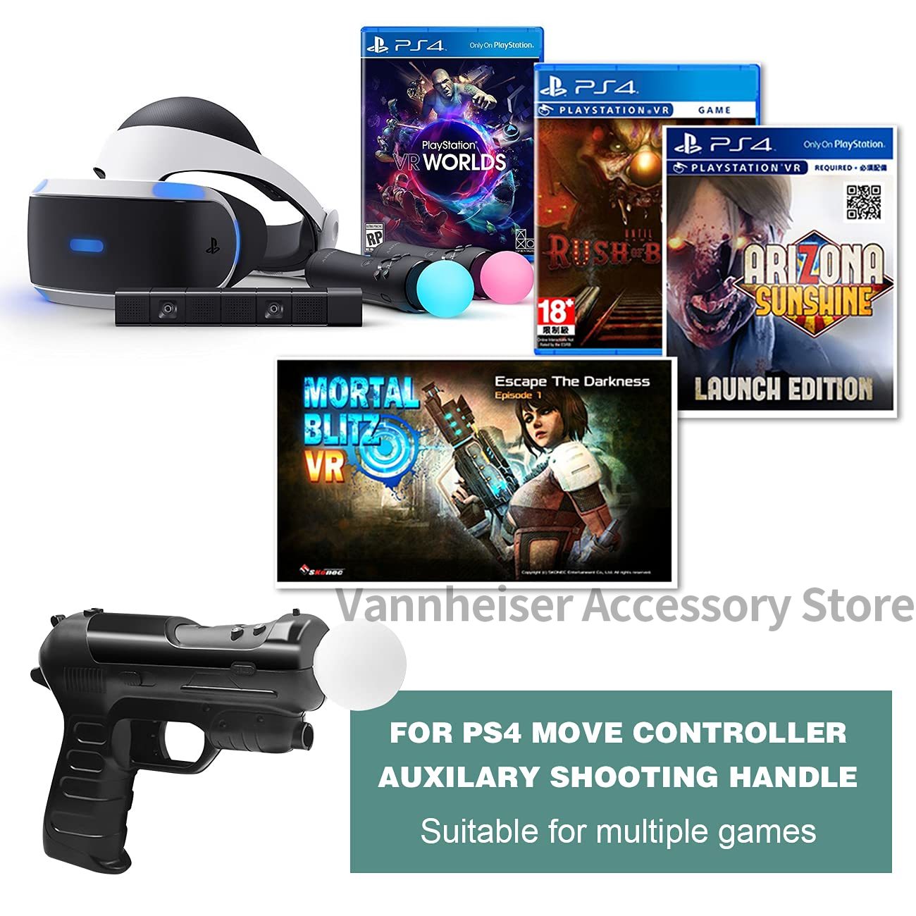 2PCS Somatosensory Handle Gun- - огляд і ціна Party Games Playstation
